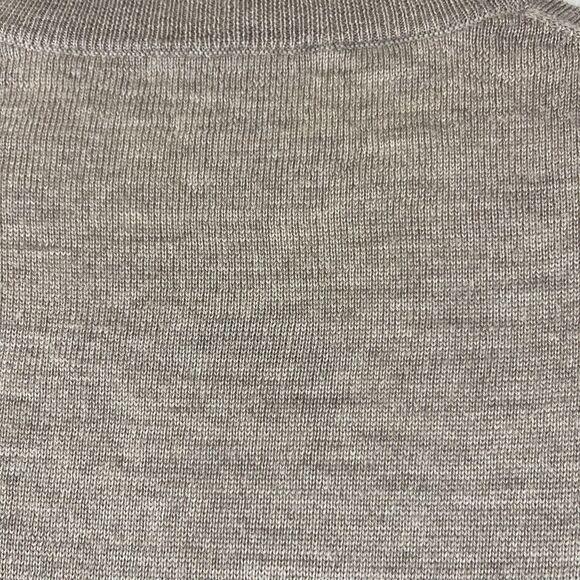 Peter Millar Merino Wool Sweater Mens XXL Beige V Neck Pullover Logo Golf - Picture 15 of 15